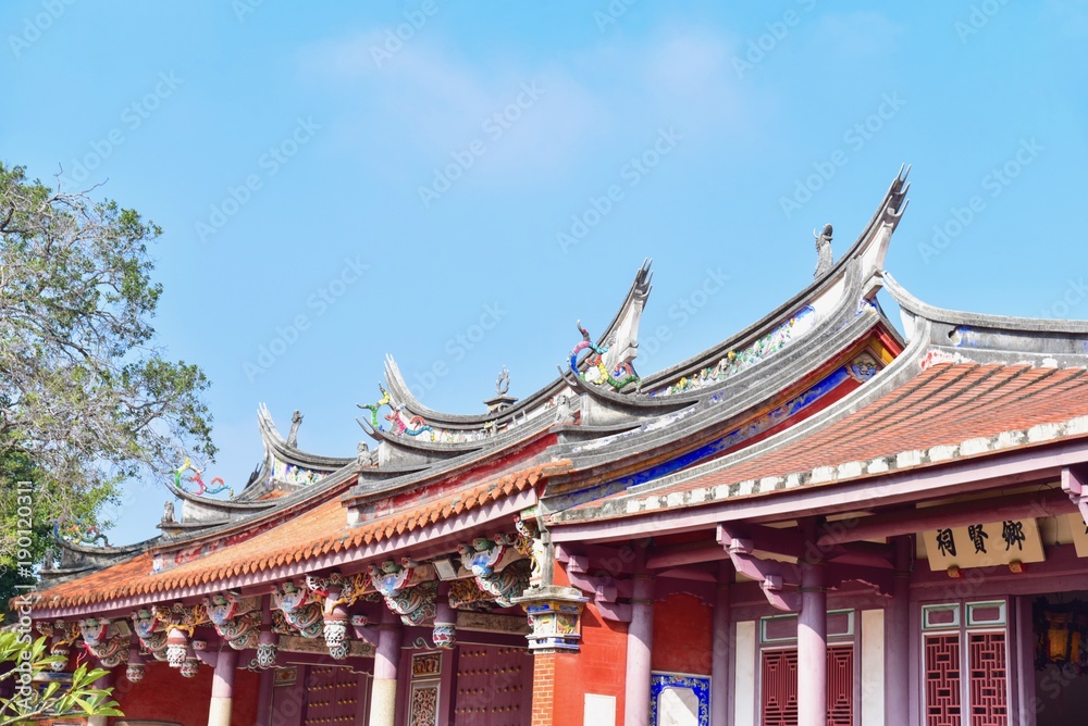 Traditional Chinese-Style Architecture of Tainan Confucius Temple Traditional Chinese-Style Architecture of Tainan Confucius Temple