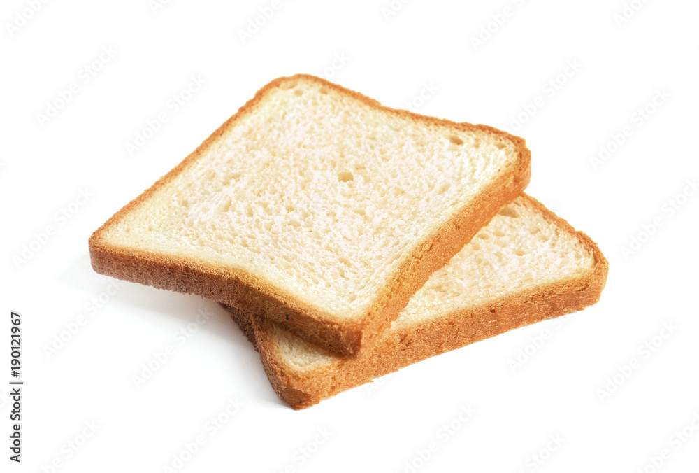 Tasty fresh slices of toast bread on white background Tasty fresh slices of toast bread on white background