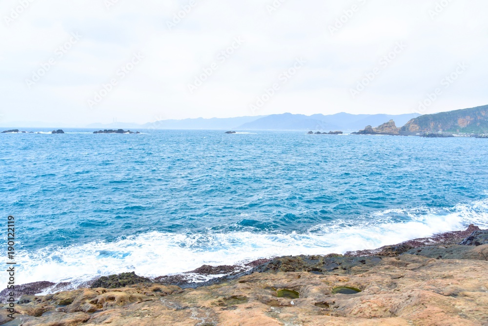 Natural Landscape Near Yehliu Geopark in Taiwan Natural Landscape Near Yehliu Geopark in Taiwan