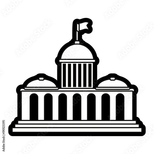 capitol vector illustration