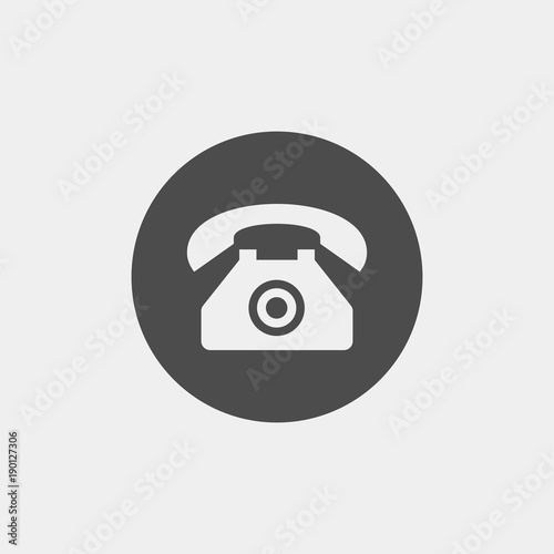 Phone flat vector icon. Communication tools flat vector icon
