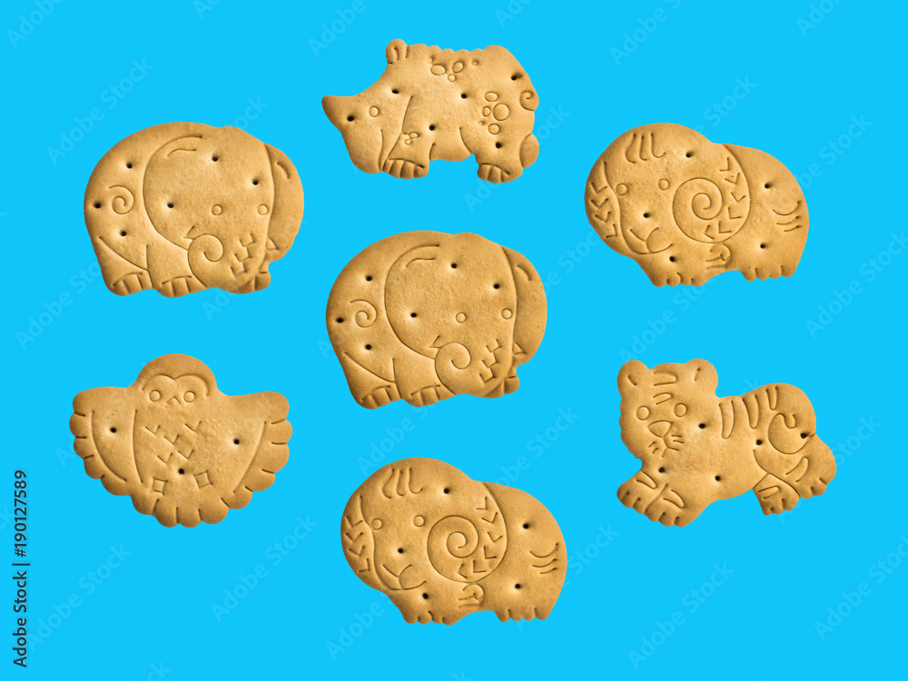 cookies in the form of funny animals, good fun for children_ cookies in the form of funny animals, good fun for children_