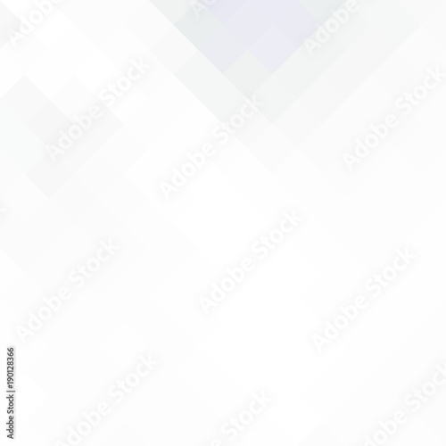 Abstract gray white background with mesh of rhombus or squares. Mosaic. Geometric template.