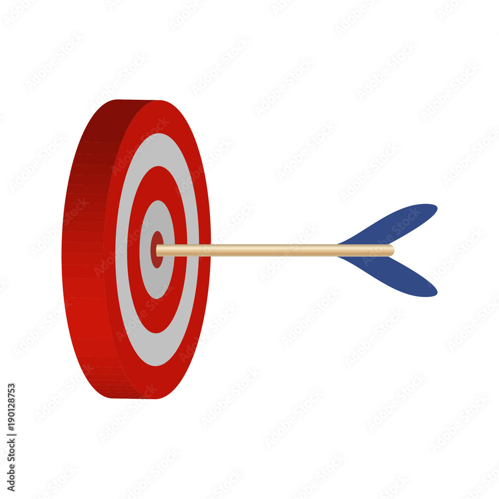 Bullseye and arrow illustration Bullseye and arrow illustration