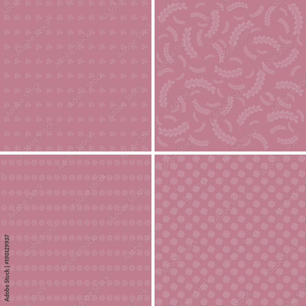Different flower vector patterns. Different flower vector patterns.
