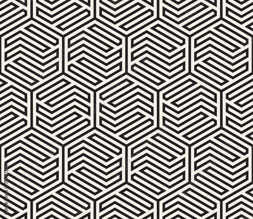 Vector seamless pattern. Modern stylish abstract texture. Repeating geometric tiles from striped elements i