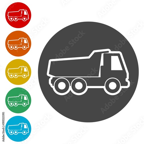 Truck icon, Truck silhouette 