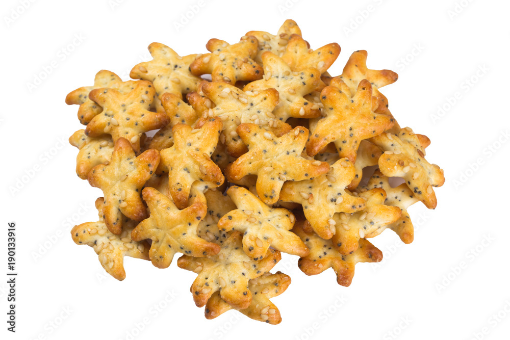 crackers with salt and spices