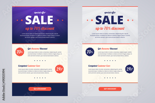 Newsletter design template for sale