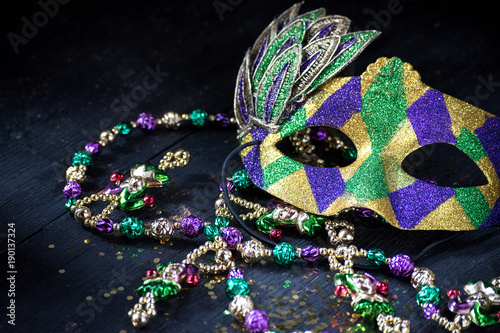 mardi gras mask for masquerade parade photo