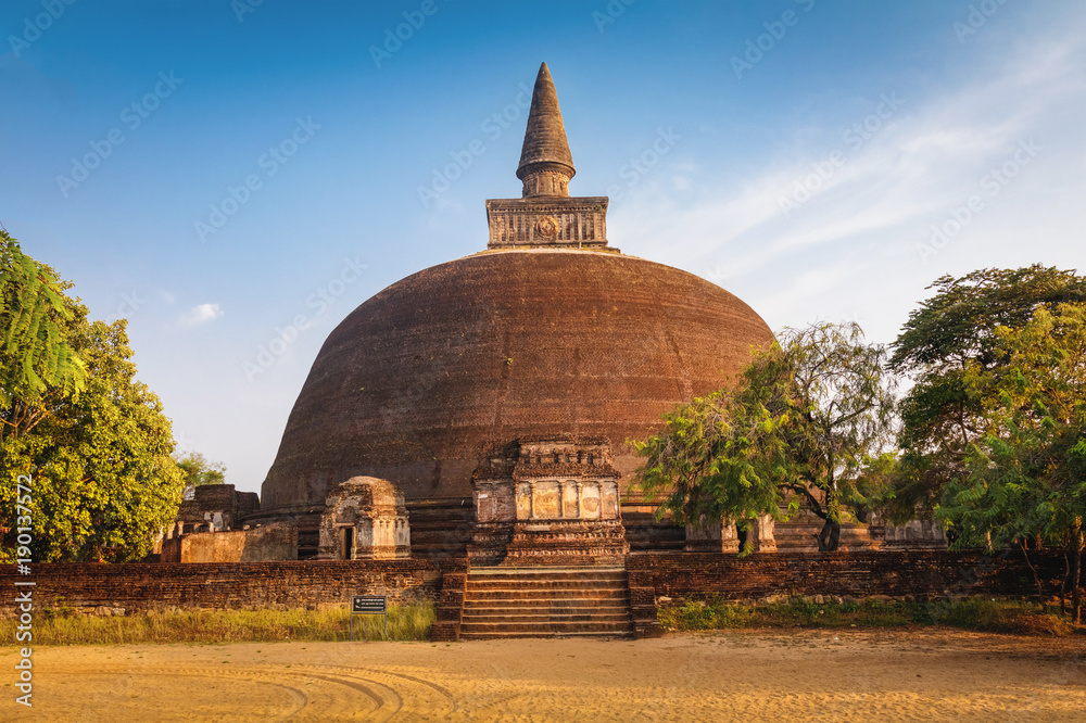 Temple in Unesco ancient city of Polonnaruwa, Sri Lanka