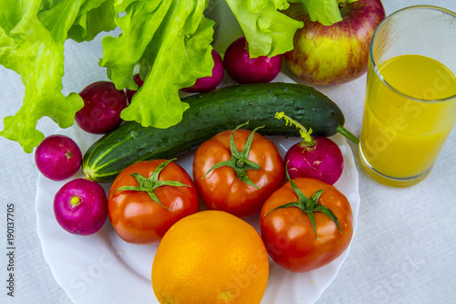 Fototapeta Naklejka Na Ścianę i Meble -  healthy food,fruits and vegetables.