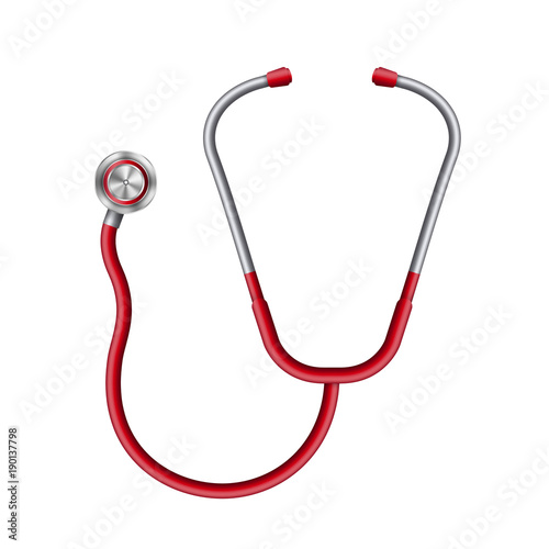 Creative vector illustration of medical health care stethoscope isolated on transparent background. Art design medicine equipment. Abstract concept graphic element