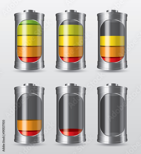 Batterie multicolore