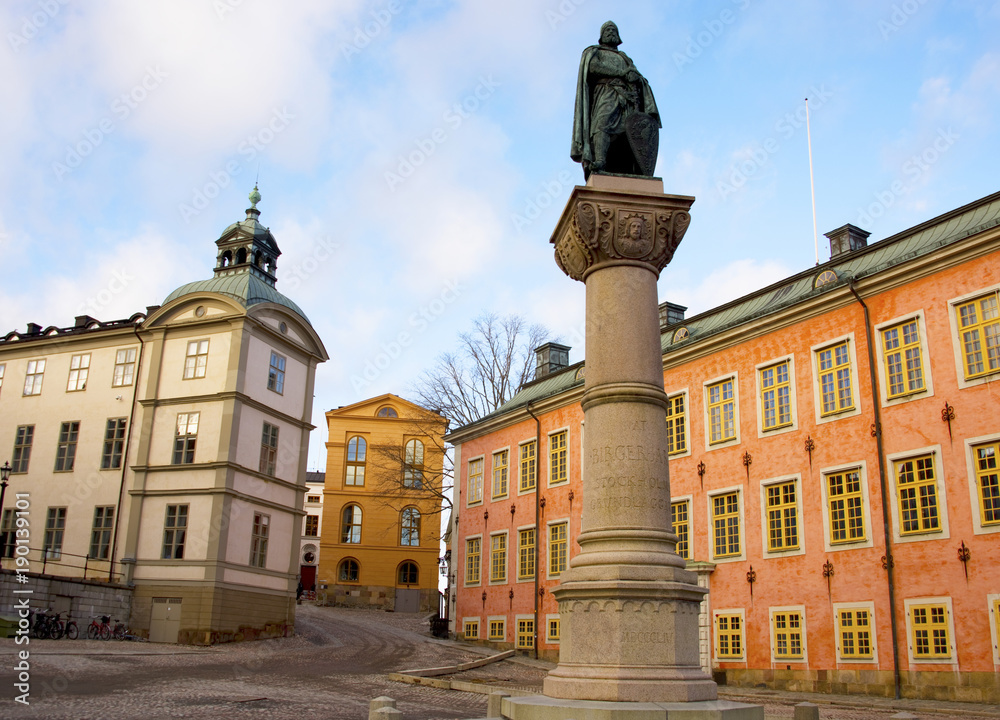 Statue of Birger Jarl founder of Stockholm