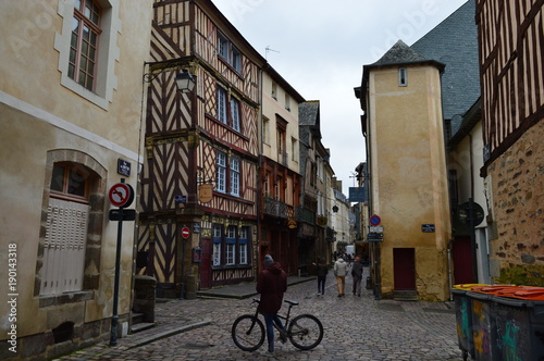 Fototapeta Naklejka Na Ścianę i Meble -  Rue du Chapitre Rennes