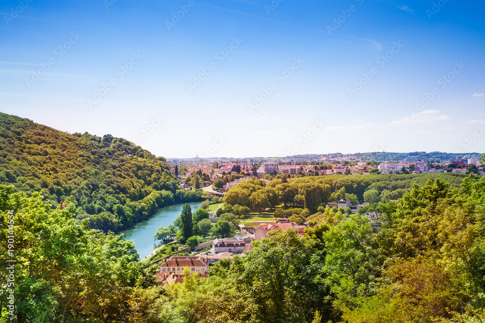 Lovely Besancon landscape with the Doubs River