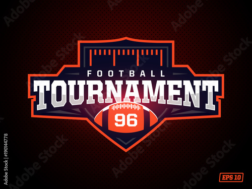 Modern professional american football logo for sport team