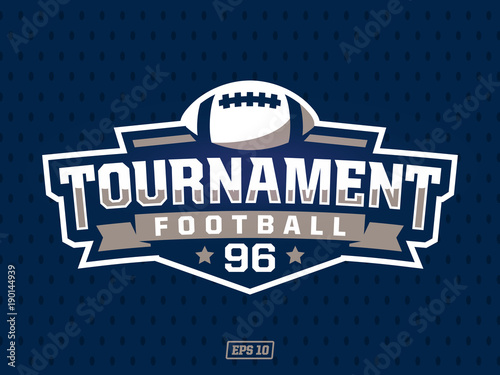 Modern professional american football logo for sport team