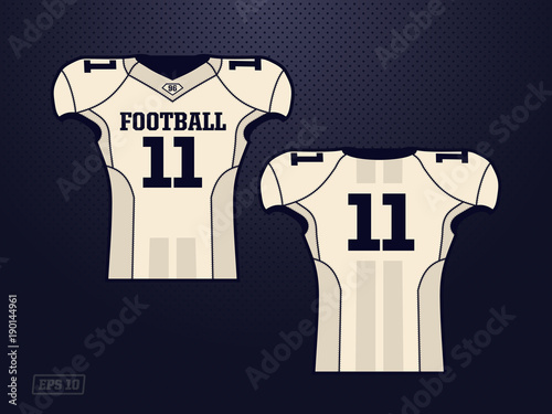 modern professional vector jersey player american football