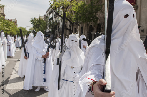Foto Penitents of the brotherhood of La Paz