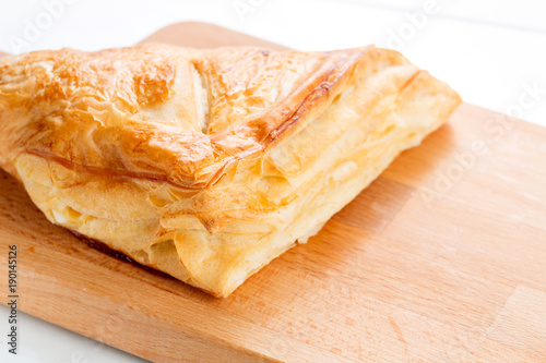 Puff pastry pies with cranberries  apples and honey.