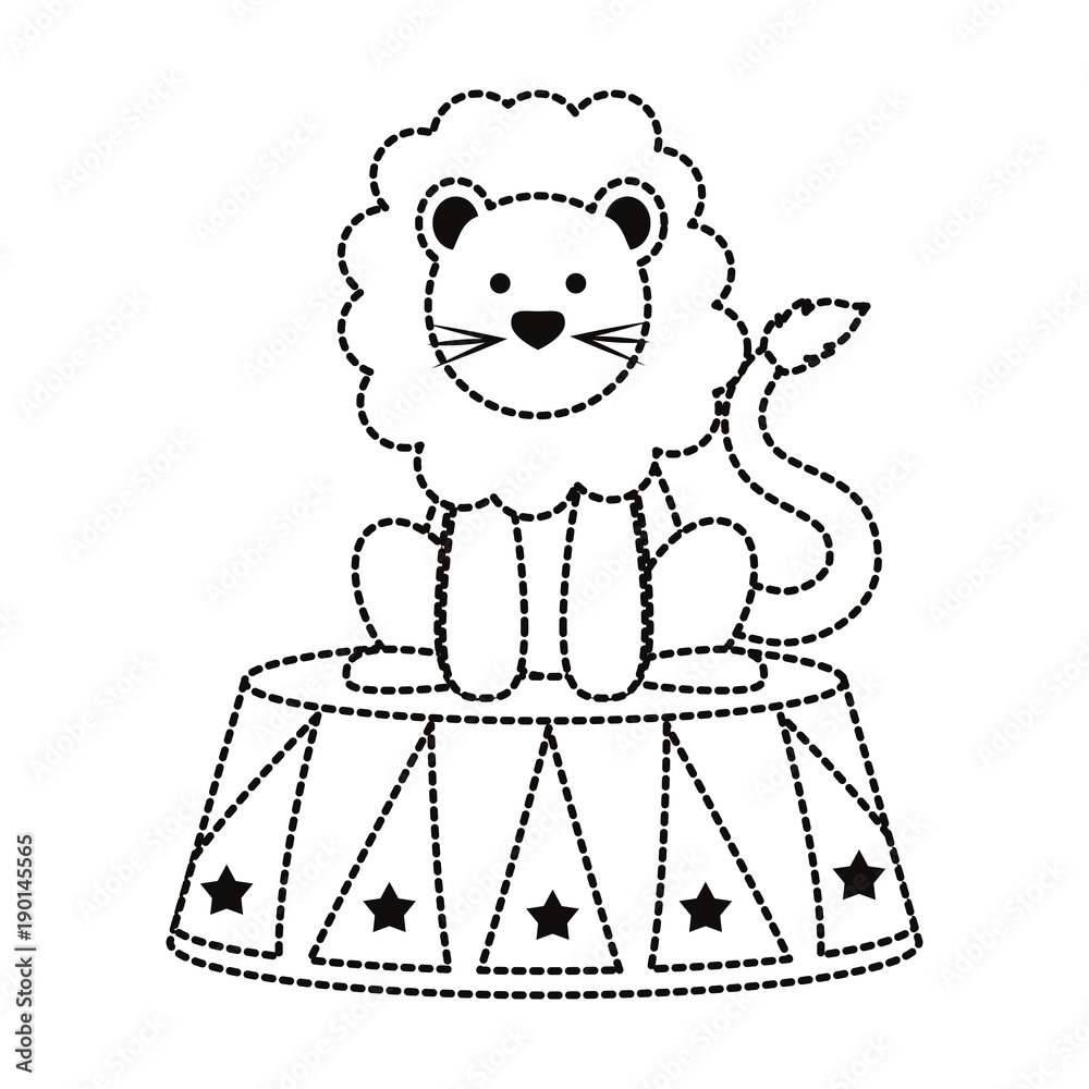 Obraz premium lion vector illustration