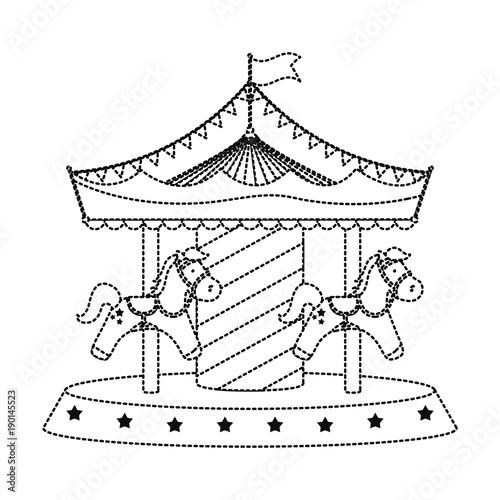 carousel vector illustration