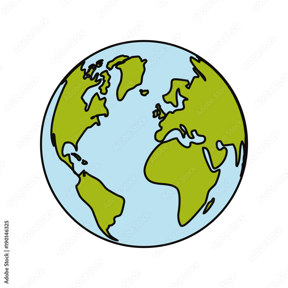 globe vector illustration