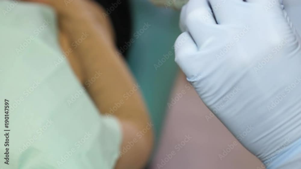 Dentist doctor hand holding dentist tools Dentist doctor hand holding dentist tools