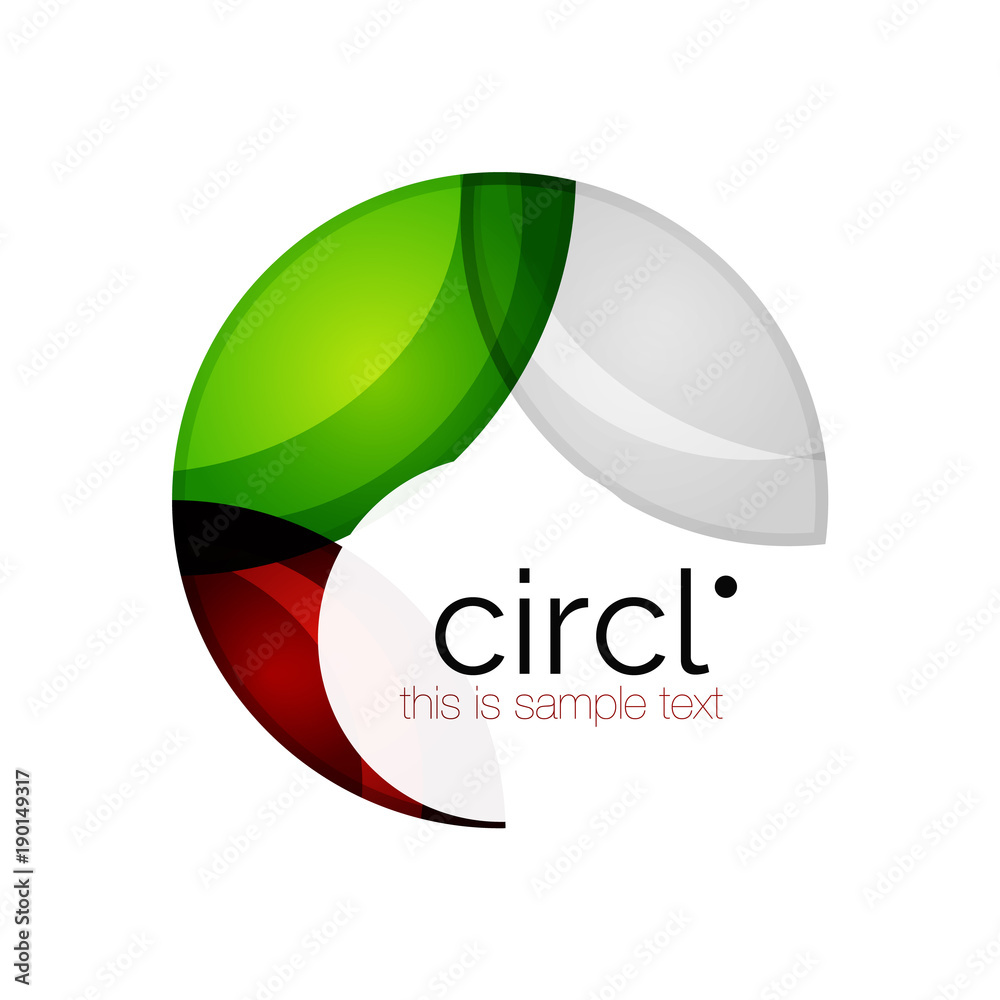 Clean professional colorful circle business icon Clean professional colorful circle business icon