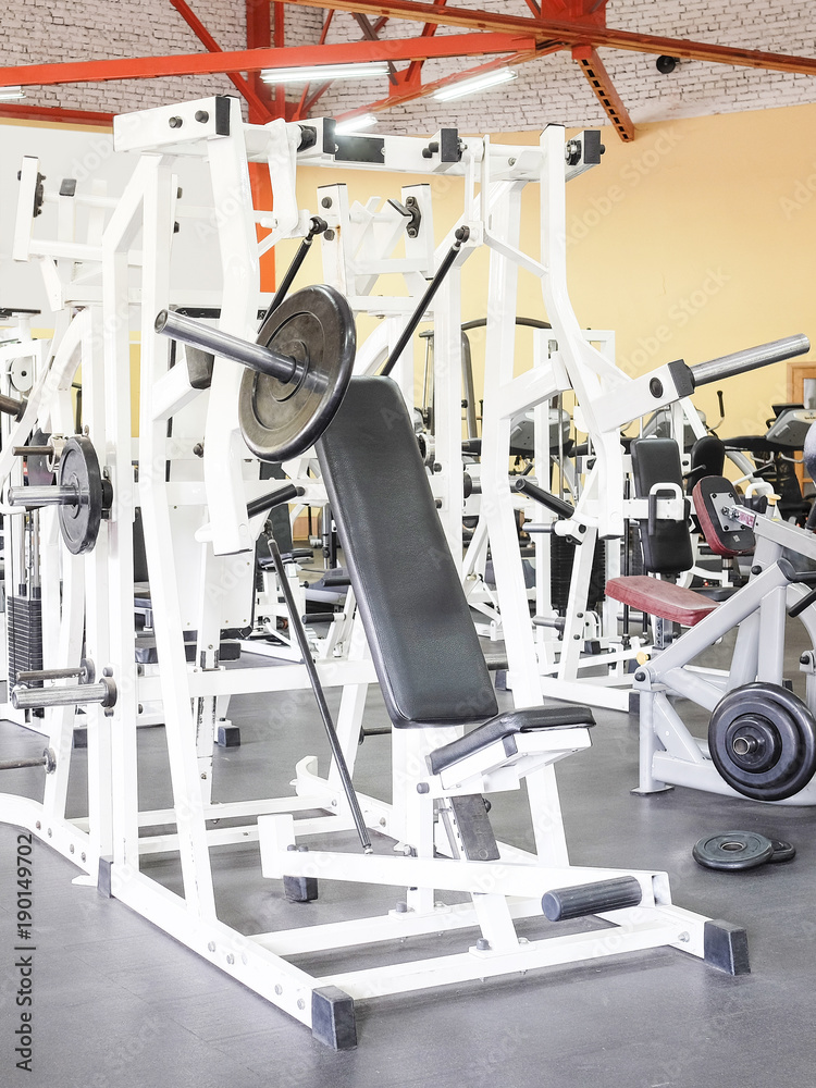 Interior of a fitness hall Interior of a fitness hall