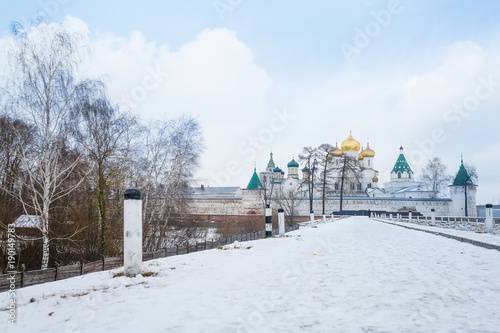 Kostroma, Russia - January, 5, 2017: Ipatievsky monastery in Kostroma, Russia in winter