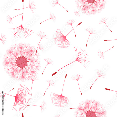 Seamless background from a dandelion.