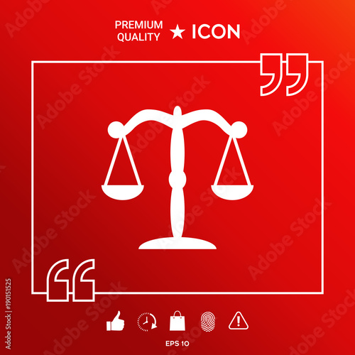 Scales symbol icon