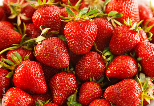 delicious juicy strawberries