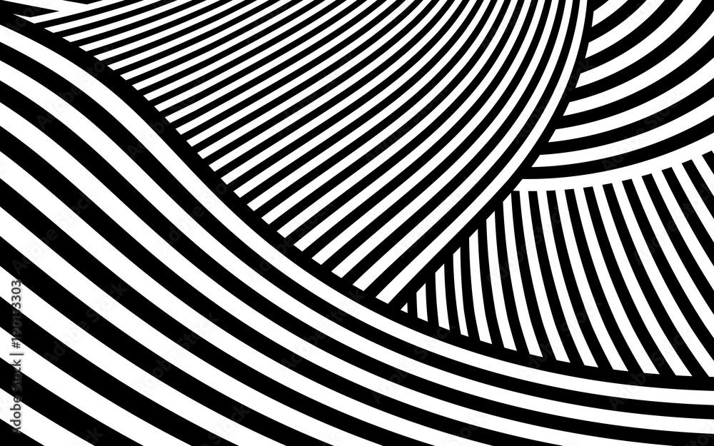 Naklejka premium Zebra Design Black and White Stripes Vector