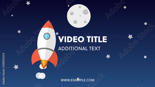 Cartoon Rocket Title
