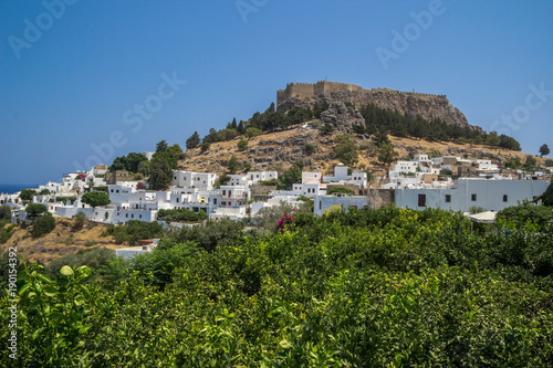 View for a Lindos City and the bay at Rhodes Island © BBravePhoto
