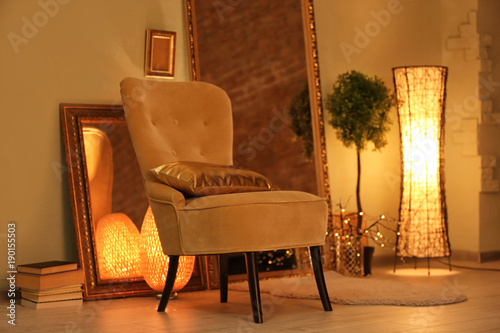 Elegant room interior with ...