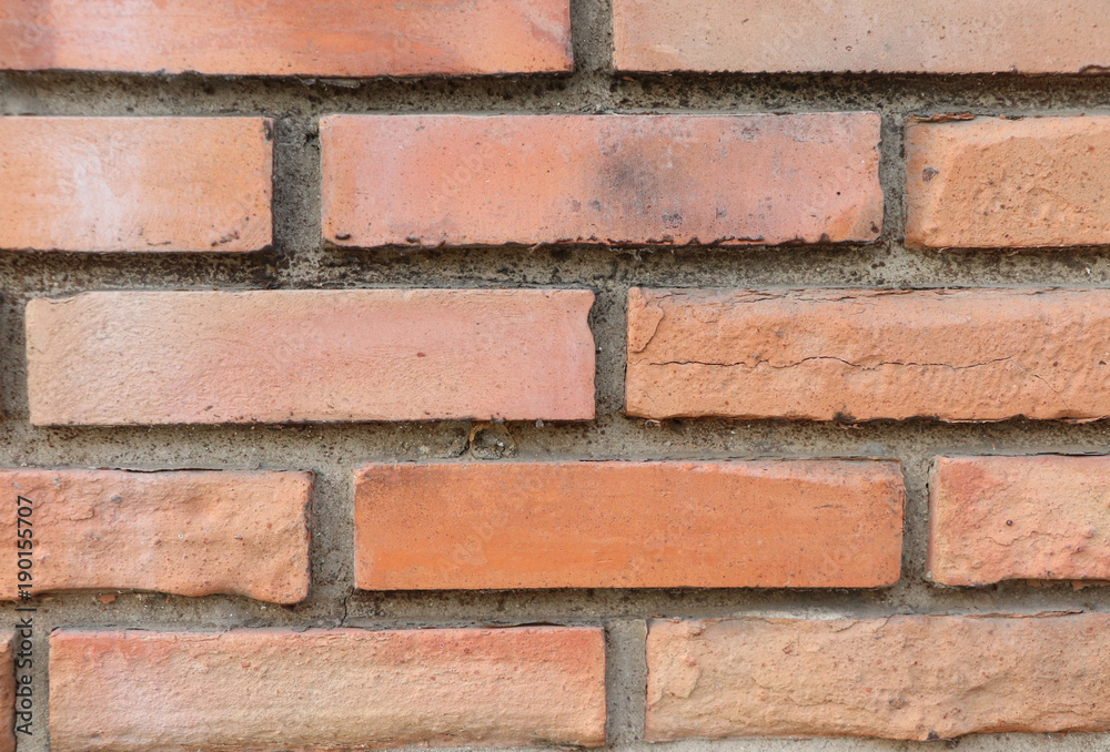 Bric old wall building dirty and brown color background Bric old wall building dirty and brown color background