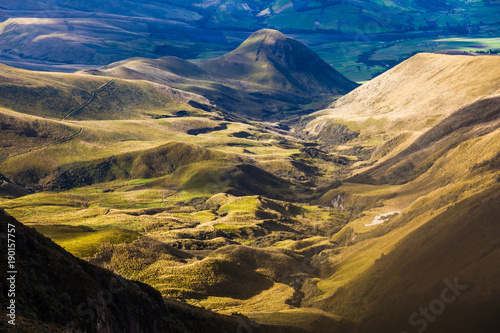 Andean Ecuadorian landscape, where the relief and erosion can be appreciated