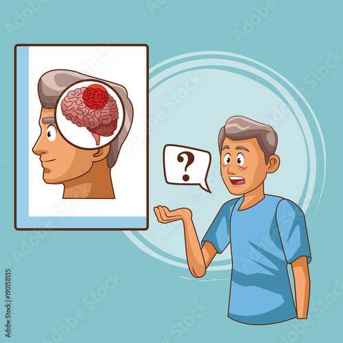 Parkinsons disease cartoon icon vector illustration graphic design