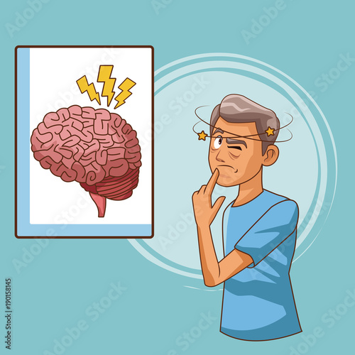 Parkinsons disease cartoon icon vector illustration graphic design