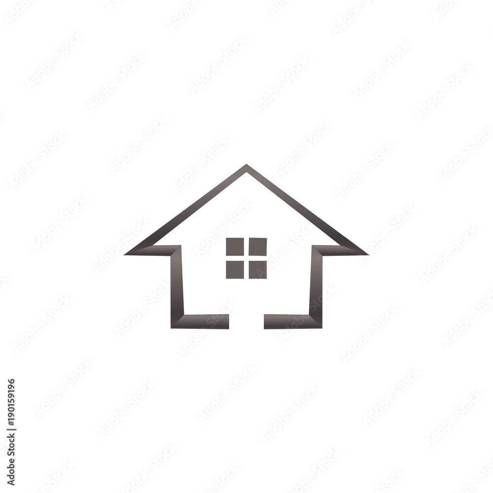 Simple house real estate logo template vector Simple house real estate logo template vector