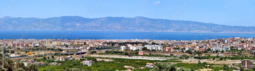 Stretto di Messina - Veduta da Gallina - Reggio Calabria