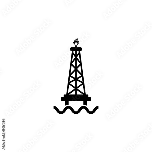 oil derrick icon. Oil an gas icon elements. Premium quality graphic design icon. Simple icon for websites, web design, mobile app, info graphics