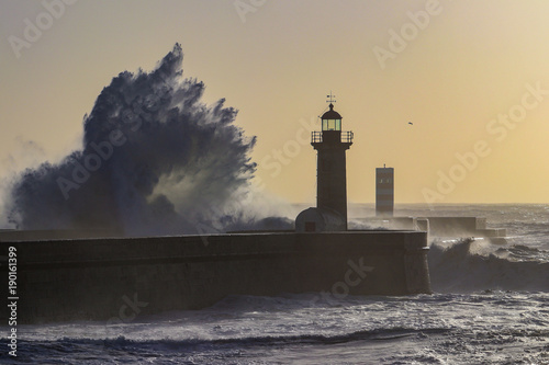 The Lighthouse and the waves