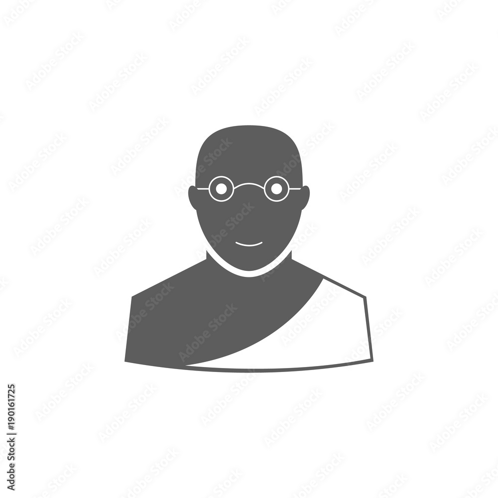 Buddhist monk icon. Elements of religious signs icon for concept and web apps. Illustration  icon for website design and development, app development. Premium icon