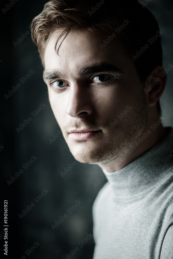 male close-up portrait male close-up portrait